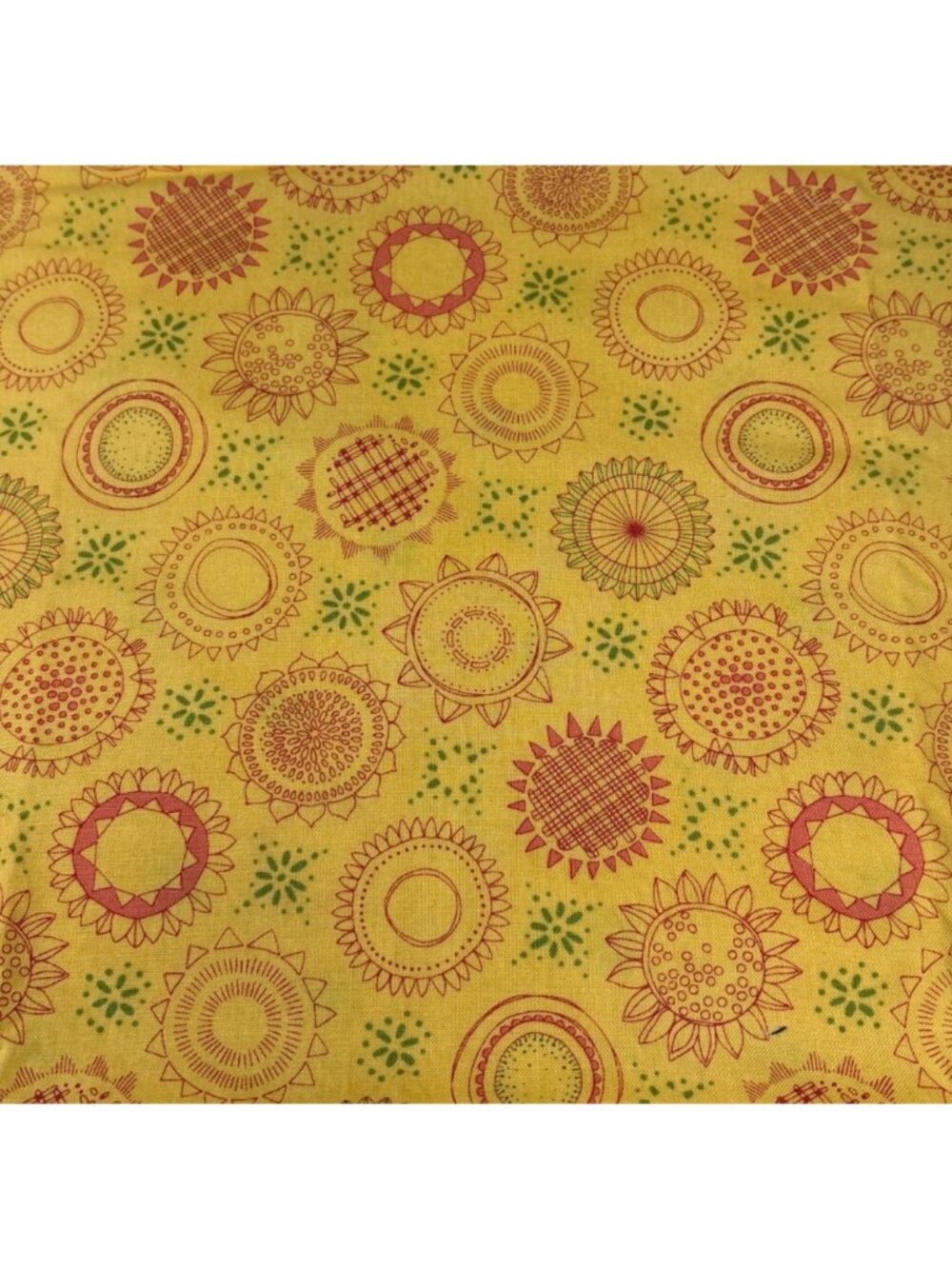 Solana Robin Pickens Moda Cotton Quilting Fabric 28x43" Sunflower Yellow Pink - Picture 9 of 13